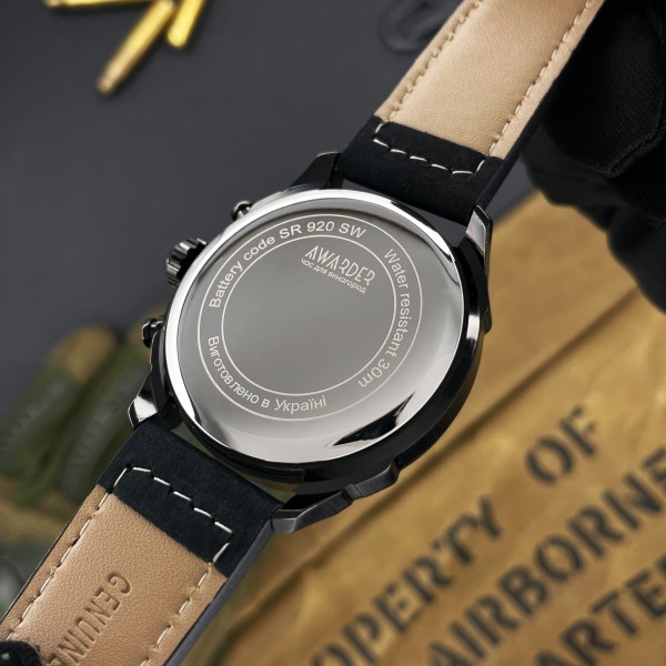 Часы наручные Awarder 016 Тризуб золото All Black