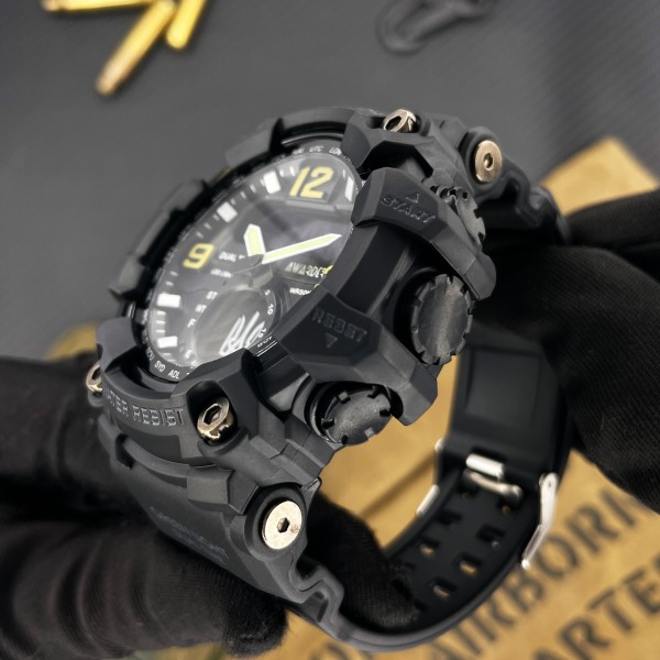 Часы наручные Awarder 004 Тризуб срібло Black