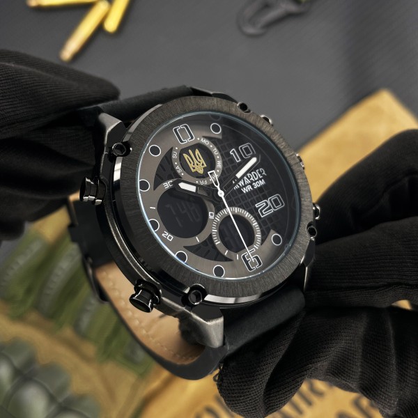 Часы наручные Awarder 017 Тризуб золото All Black