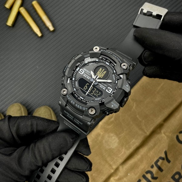 Часы наручные Awarder 001 Тризуб золото All Black