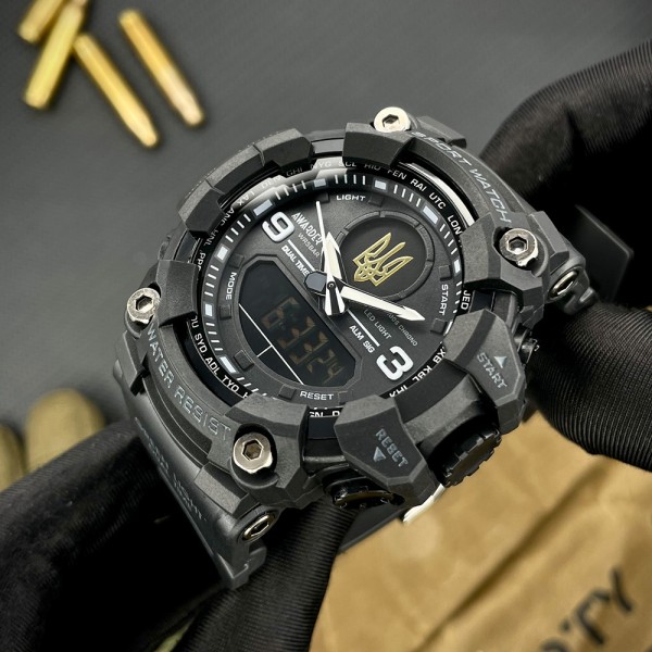 Часы наручные Awarder 001 Тризуб золото All Black