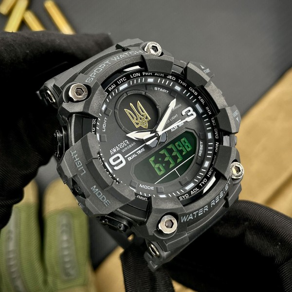Часы наручные Awarder 001 Тризуб золото All Black