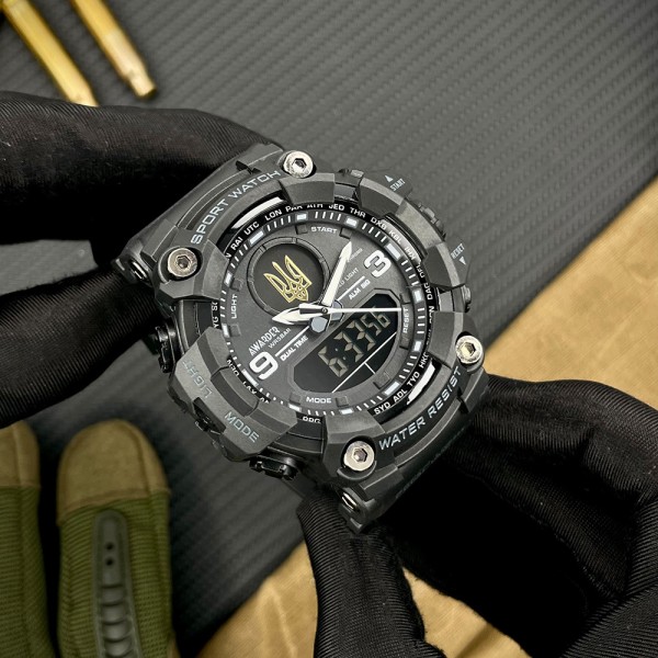Часы наручные Awarder 001 Тризуб золото All Black