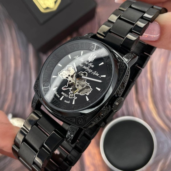 Часы наручные Awarder 021 Де би не був All Black Steel