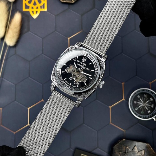 Часы наручные Awarder 021 Де би не був Silver Mesh