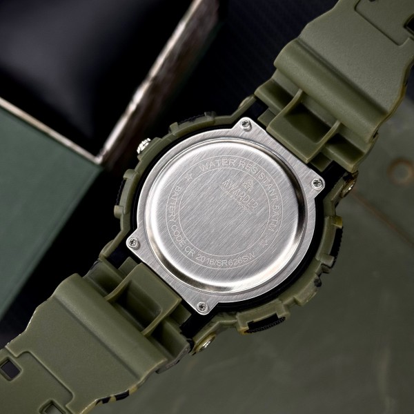 Часы наручные Awarder 005 Тризуб золото Camo Green