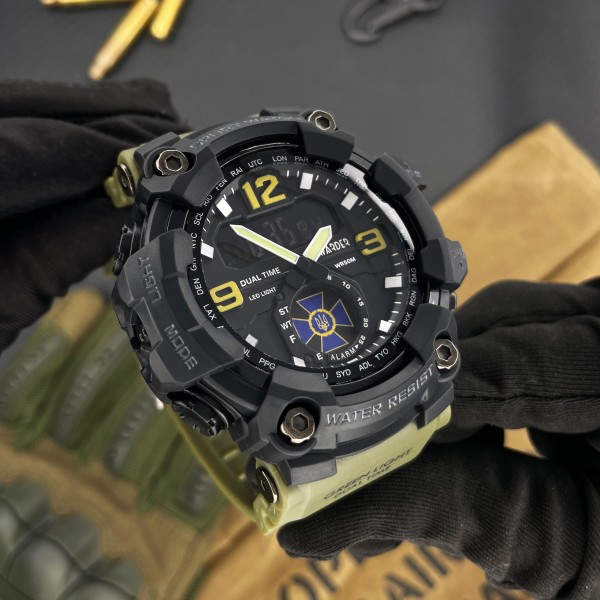 Годинник наручний Awarder 004 СБУ Army Green-Black
