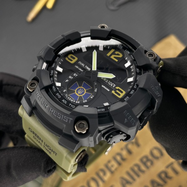 Годинник наручний Awarder 004 СБУ Army Green-Black