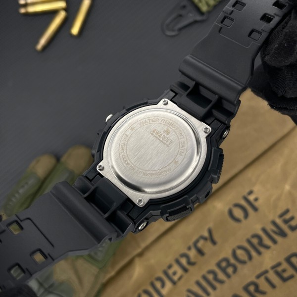 Часы наручные Awarder 005 Тризуб срібло Black