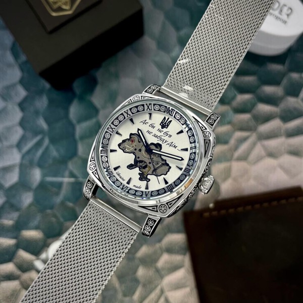 Часы наручные Awarder 021-3D Де би не був Silver-White Mesh