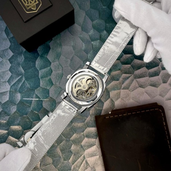 Часы наручные Awarder 021-3D Де би не був Silver-White Mesh