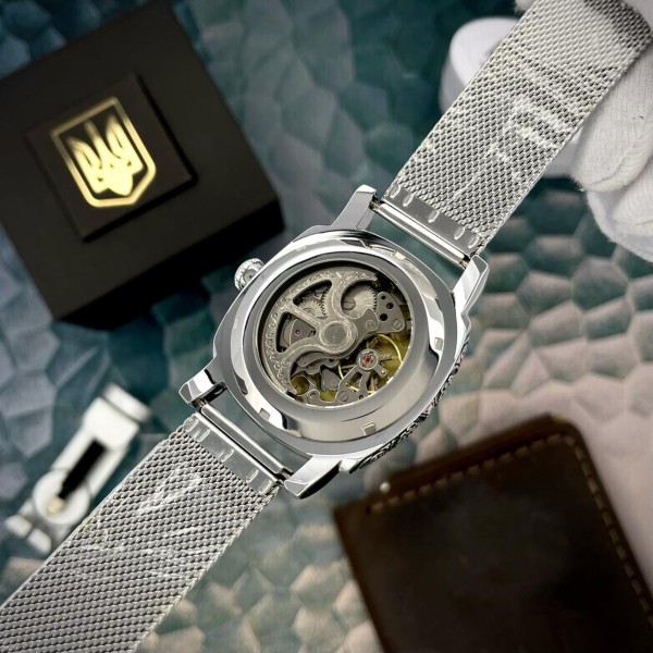 Часы наручные Awarder 021-3D Де би не був Silver-Black Mesh