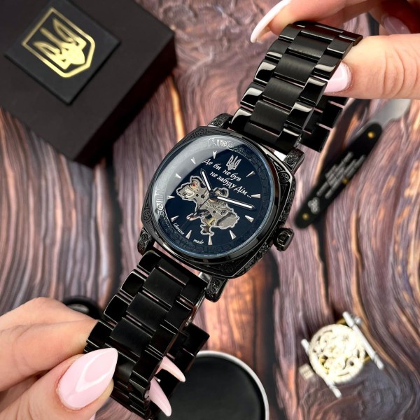 Часы наручные Awarder 021-3D Де би не був All Black Steel
