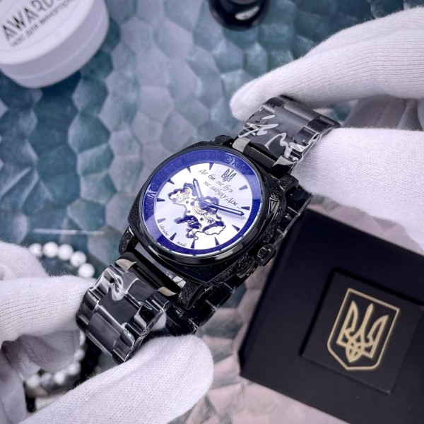 Годинник наручний Awarder 021-3D Де би не був Black-White Steel