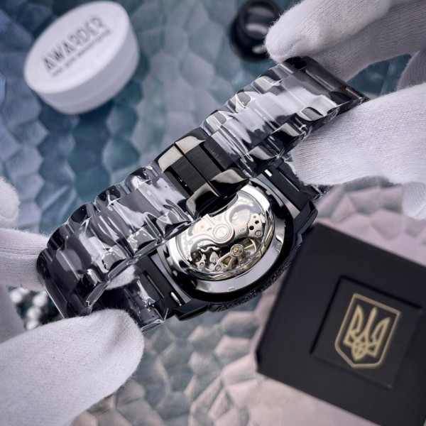 Годинник наручний Awarder 021-3D Де би не був Black-White Steel