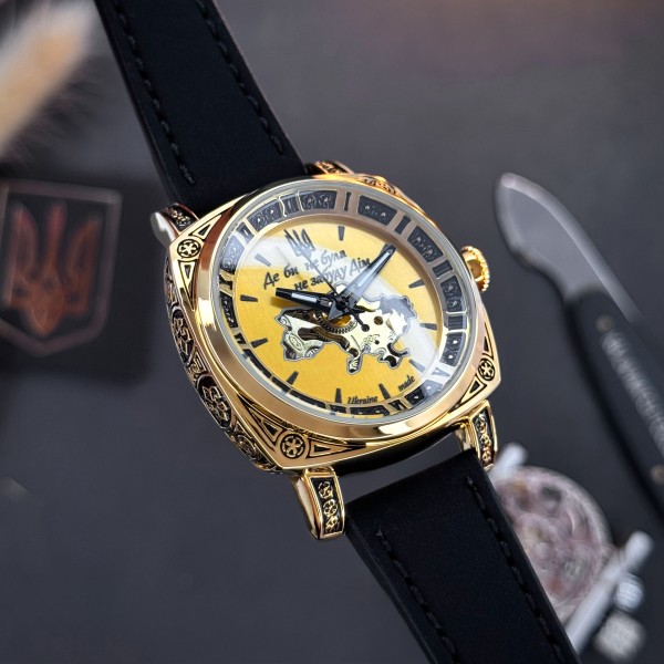 Часы наручные Awarder 021 Де би не була Gold-Gold-Black