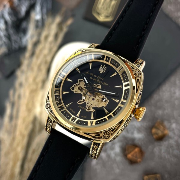 Часы наручные Awarder 021 Де би не була Gold-Black-Black