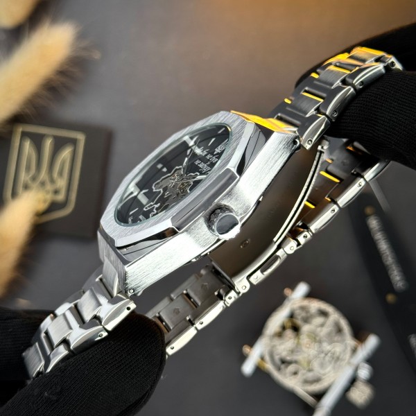 Часы наручные Awarder Octagon Де би не був Silver-Black