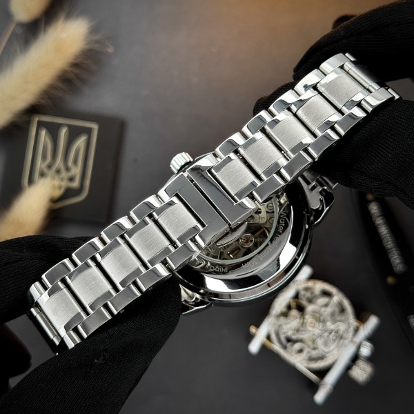 Часы наручные Awarder 022-3D Де би не був Silver-Black Steel