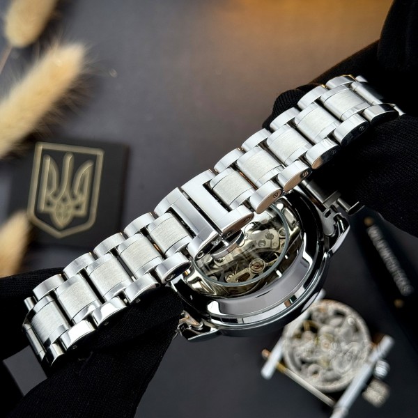 Часы наручные Awarder 022 Де би не був Silver-Black Automatic Metall