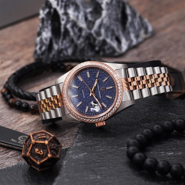 Годинник наручний Pagani Design PD-1794M Silver-Rose Gold-Blue