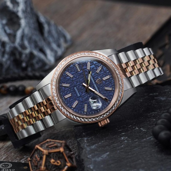 Годинник наручний Pagani Design PD-1794M Silver-Rose Gold-Blue