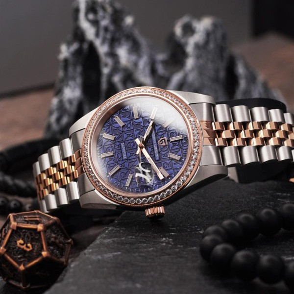Годинник наручний Pagani Design PD-1794M Silver-Rose Gold-Blue