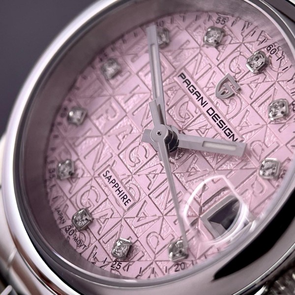 Годинник наручний Pagani Design PD-1794L Silver-Pink