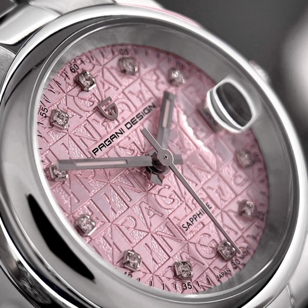 Годинник наручний Pagani Design PD-1794L Silver-Pink