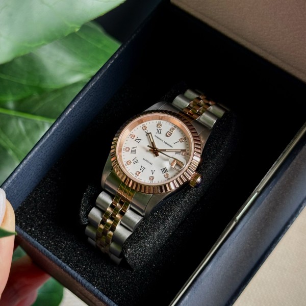 Годинник наручний Pagani Design PD-1794L Silver-Rose Gold-White