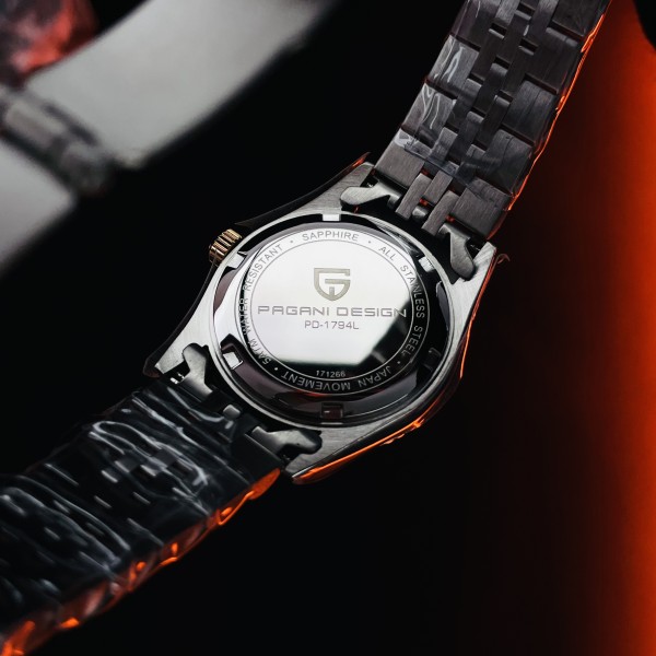 Годинник наручний Pagani Design PD-1794L Silver-Rose Gold-White