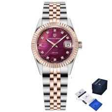Годинник наручний Pagani Design PD-1794L Silver-Rose Gold-Red