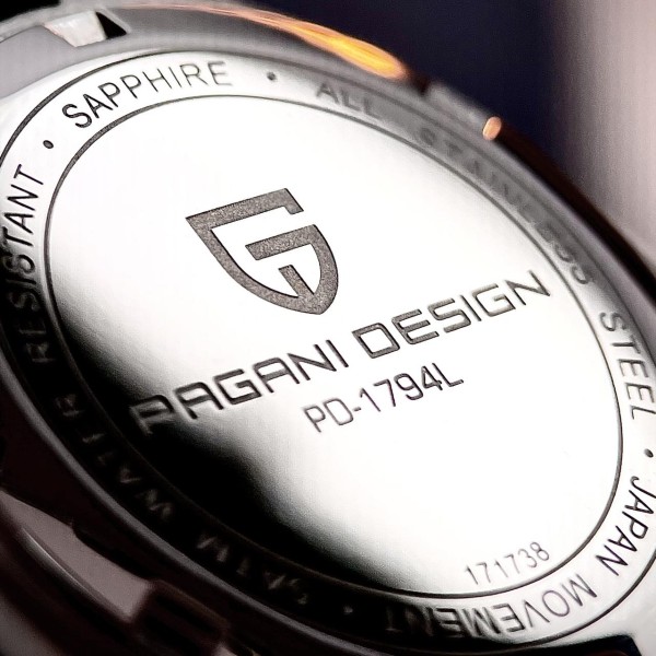 Годинник наручний Pagani Design PD-1794L Silver-Rose Gold-Blue