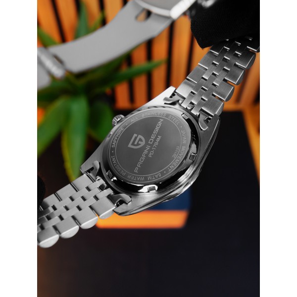 Годинник наручний Pagani Design PD-1794M Silver-Green