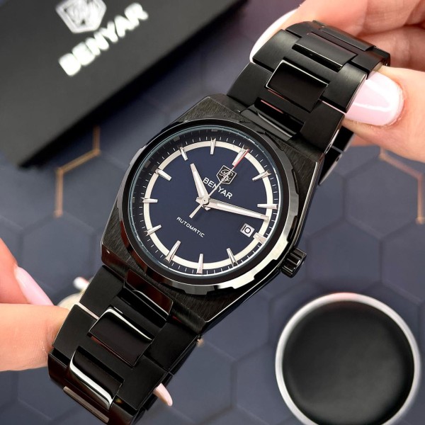 Годинник наручний Benyar BY-5203 Black-Blue
