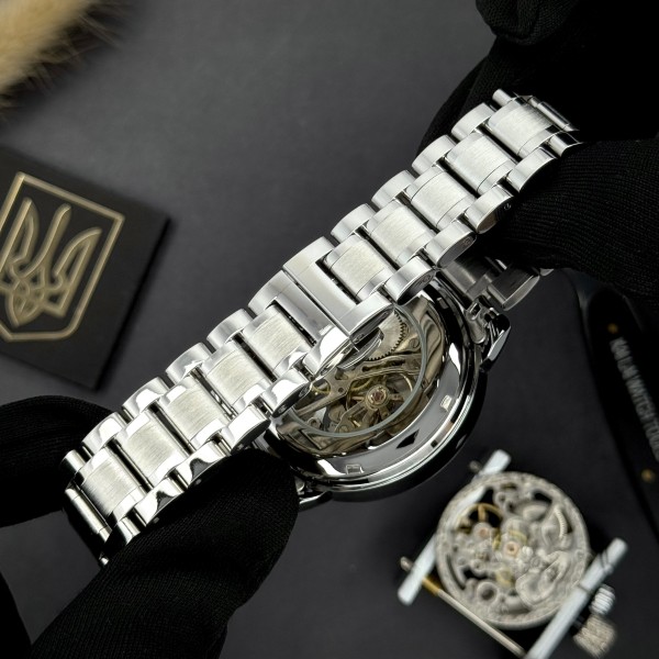 Часы наручные Awarder 022 Silver-White Mechanic Metall Не Забуду Дім