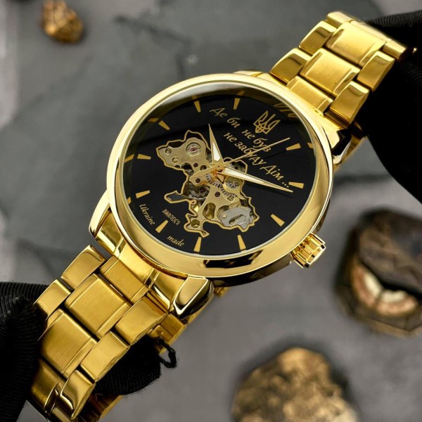 Часы наручные Awarder 022 Gold-Black Automatics Metall Не Забуду Дім