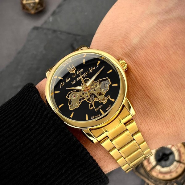 Часы наручные Awarder 022 Gold-Black Automatics Metall Не Забуду Дім