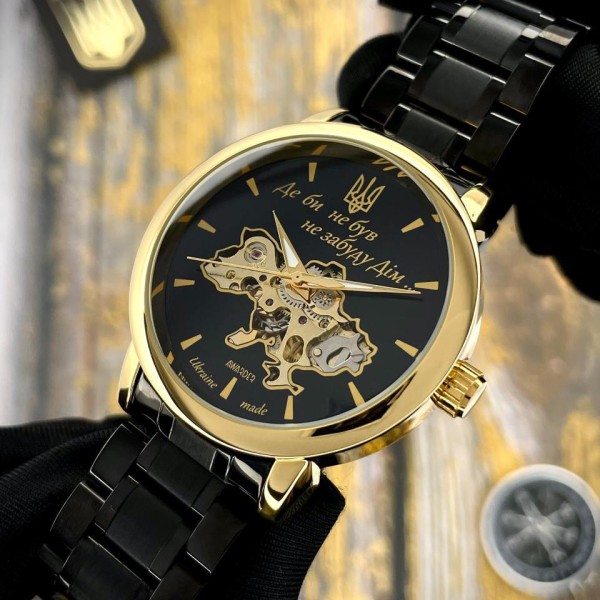 Часы наручные Awarder 022 Black-Gold Automatics Metall Не Забуду Дім