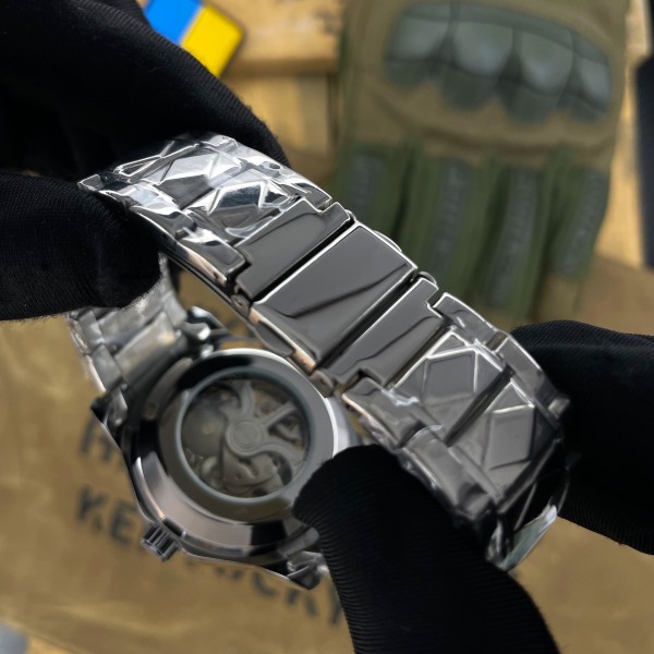 Часы наручные Awarder 024SI Тризуб срібло Silver