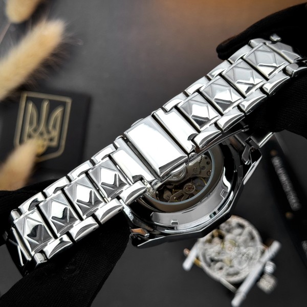 Часы наручные Awarder 024SI Тризуб срібло Silver