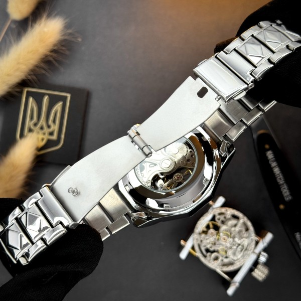 Часы наручные Awarder 024SI Тризуб срібло Silver