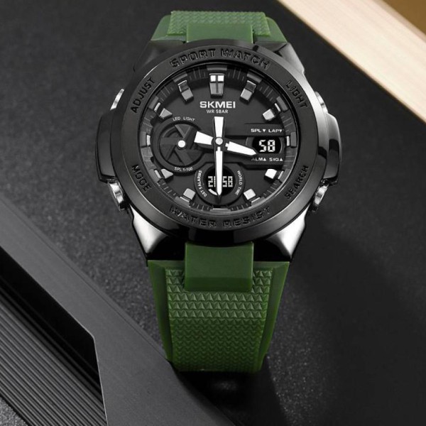 Годинник наручний Skmei 2105AG Army Green