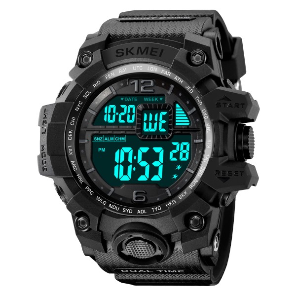 Годинник наручний Skmei 2245BKBK Black-Black