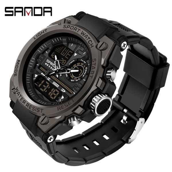 Годинник наручний Sanda 6024 All Black