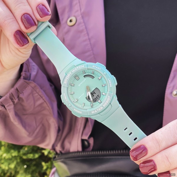 Годинник наручний Sanda 6005 Green