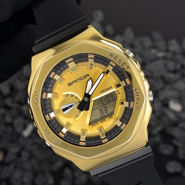 Годинник наручний Sanda 3167 Gold