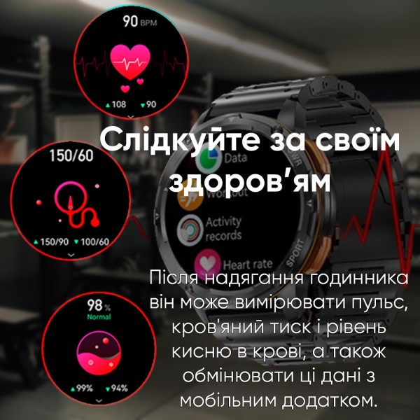Смарт-годинник Modfit Base T2 Gold-Orange