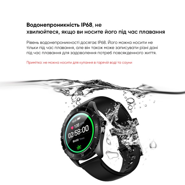 Смарт-годинник Modfit ProTrainer GPS Black