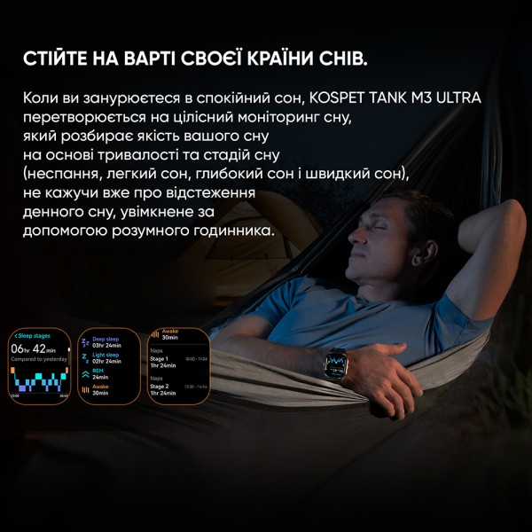 Смарт-годинник Kospet TANK M3 ULTRA Black